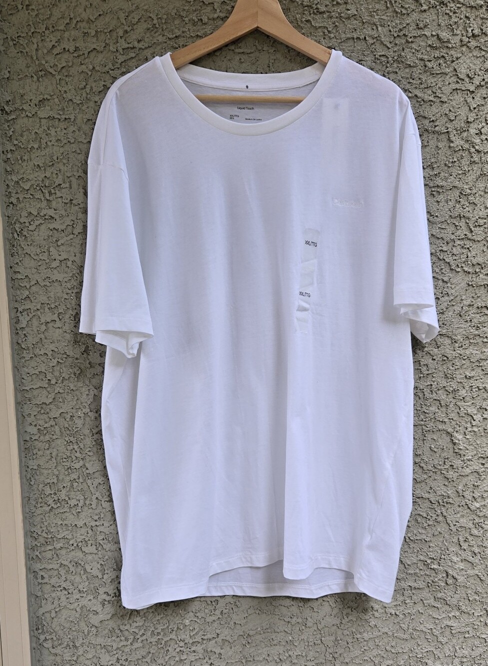 Calvin Klein Liquid Touch Men's White Crew Neck T-Shirt